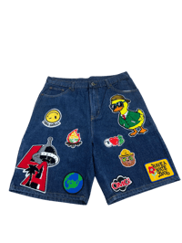 Patch work  shorts 