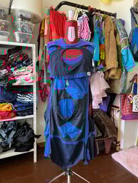 Image 1 of blue t-shirts scraps dress