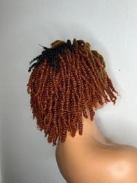 Image 2 of Soft kinky twist with  cornrow to the front wig 13x4 lace