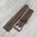 Italian Calf Strap / 40's Style - Antique Olive Brown