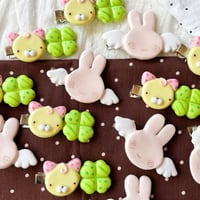 Image 1 of clay hairclips