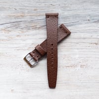 Image 3 of 20mm Corfam Style Pigskin In Mid Brown