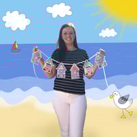 Image 2 of Beach Hut Bunting