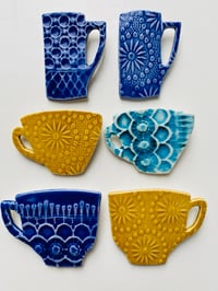 Image 2 of Tea Cup & Coffee Cup Brooches