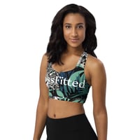 Image 4 of Green Leopard Print Sports Bra