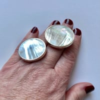 Image 1 of Mother of Pearl & Silver Rings