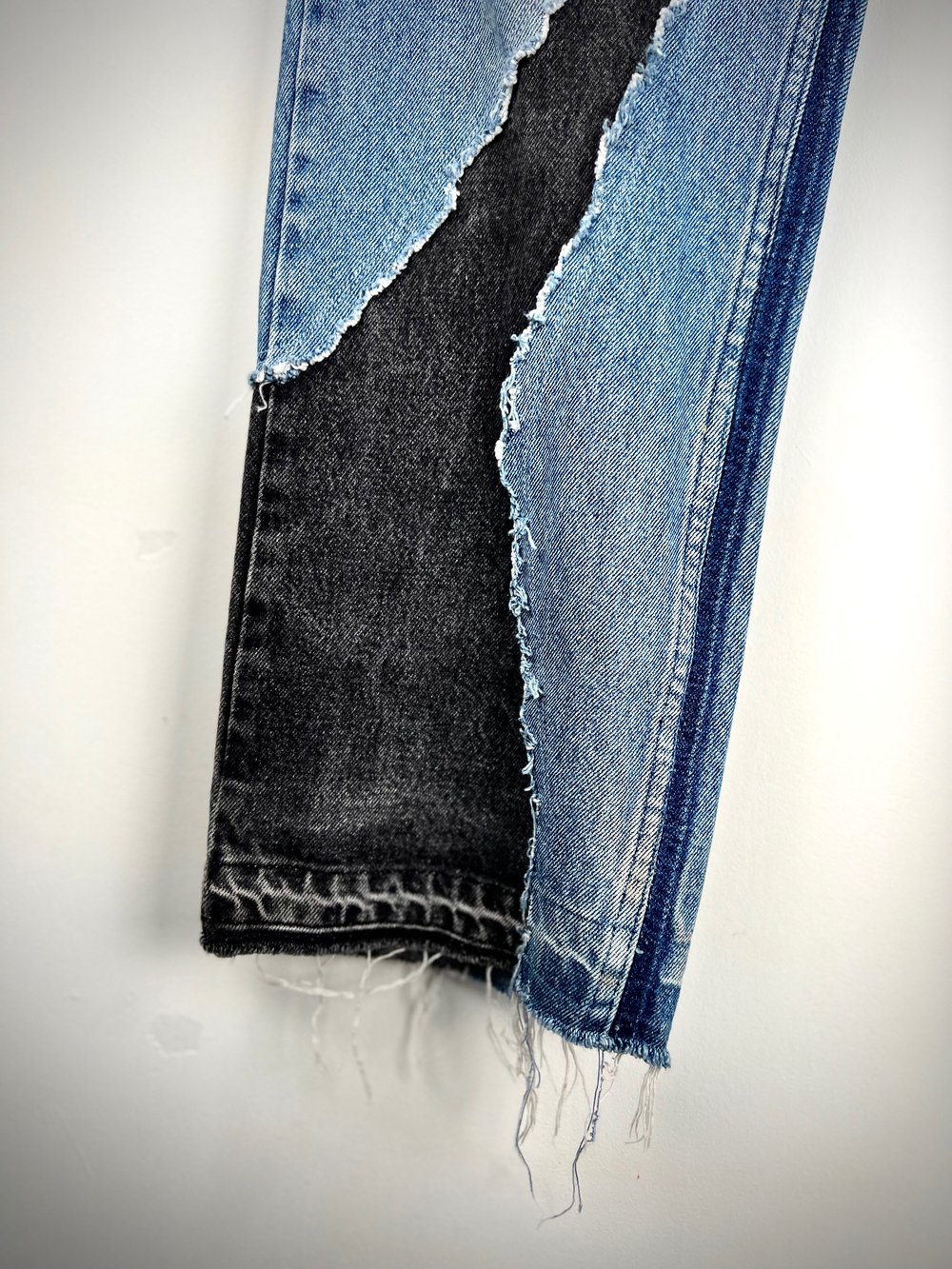 Cracked Lee denim