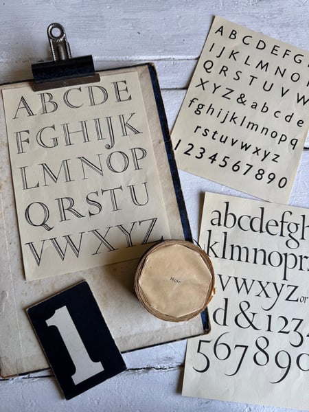 Image of Trio of Alphabet plates #6