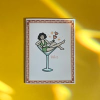 Image 1 of martini greeting card