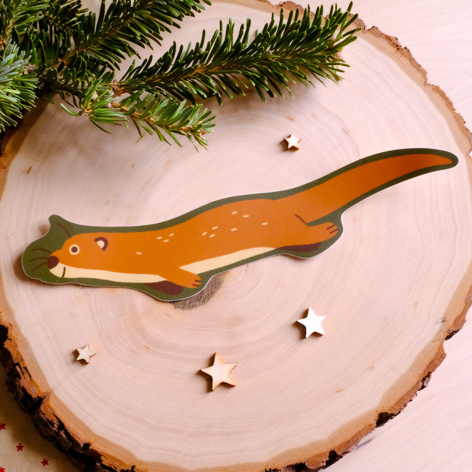 Swimming River Otter Sticker