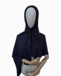 Navy Blue Jersey Hijab