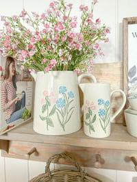 Image 2 of SALE! Cottage Floral Jug ( 2 Sizes )