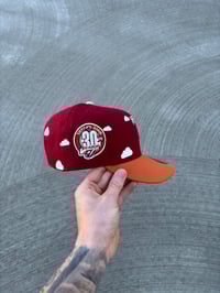 Image 3 of PARTLY CLOUDY MULTI TONE MAROON TORONTO BLUEJAYS CUSTOM FITTED HAT