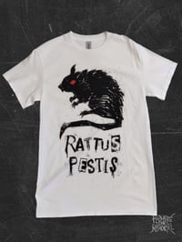 Image 1 of RATTUS PESTIS TEE (WHITE VARIANT)
