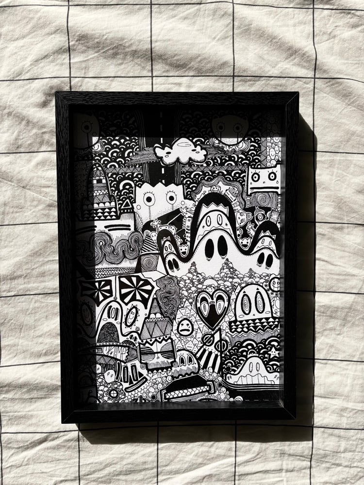 Image of Print en Sérigraphie - Black Paradise