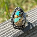 Image 2 of Small Royston Turquoise Handmade Sterling Silver Ring
