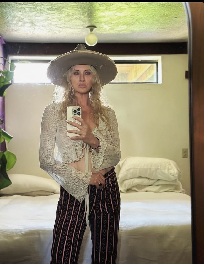 early 70s cotton twill X and O trousers