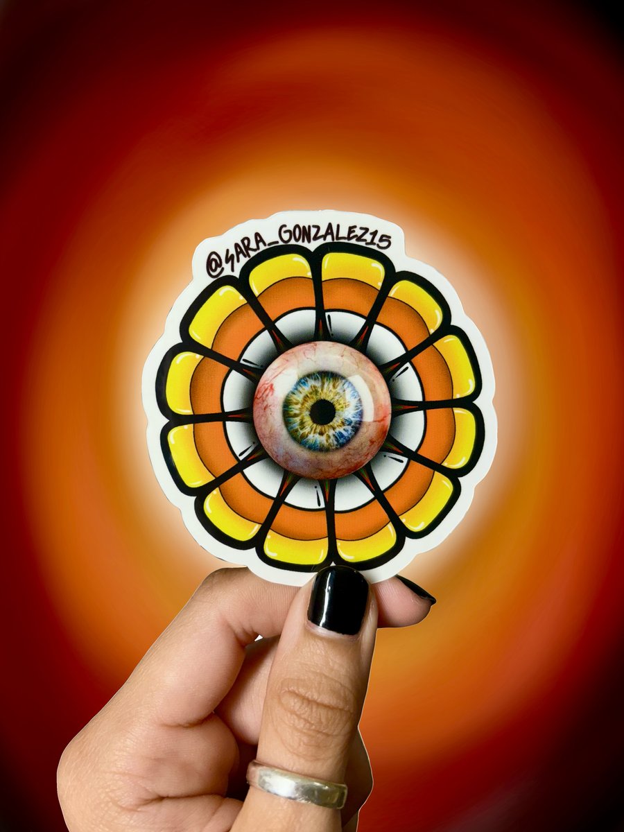 Image of Eyeball Candycorn Sticker