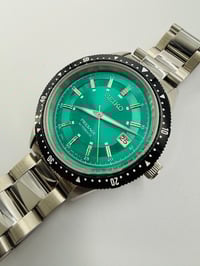 Image 2 of Seiko Presage Automatic men’s Watch Green Dial Date Stainless Steel Diver Style
