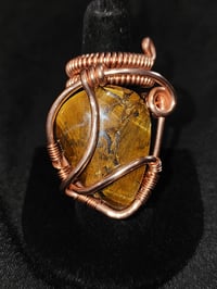 Adjustable Tiger Eye Ring #3, Madagascar 