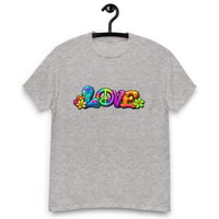 Image 8 of Unisex classic tee, Love, Peace and Flowers Retro Tee