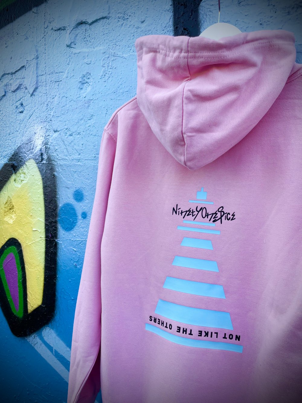 Image of Light Pink Butterfly Hoody Adult