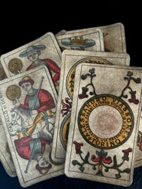 Image 14 of Superbe tarot piémontais d’Alessandro Viassone, début 1900, Italie, exemplaire tamponné