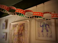 Image 2 of Green and Red Riso Paper Chains!