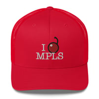 I [CHERRY] MPLS Trucker Cap (Red)