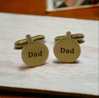 Image 1 of Engraved Dad Cufflinks