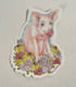 Floral Pig Sticker  Image 2