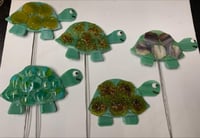 Image 1 of Whimsical Turtle Plant Pick