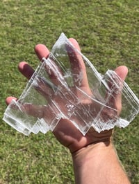 Image 11 of Transparent Selenite Slab | Morocco #3012