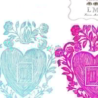 Image 3 of Heart Flower Print