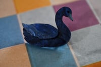 Image 1 of Blue swan mini brooch 