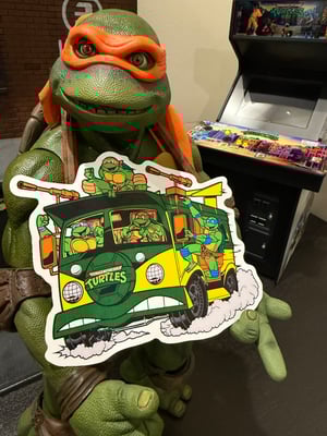 Image of MASSIVE 6” Party Wagon Premium Vinyl Sticker