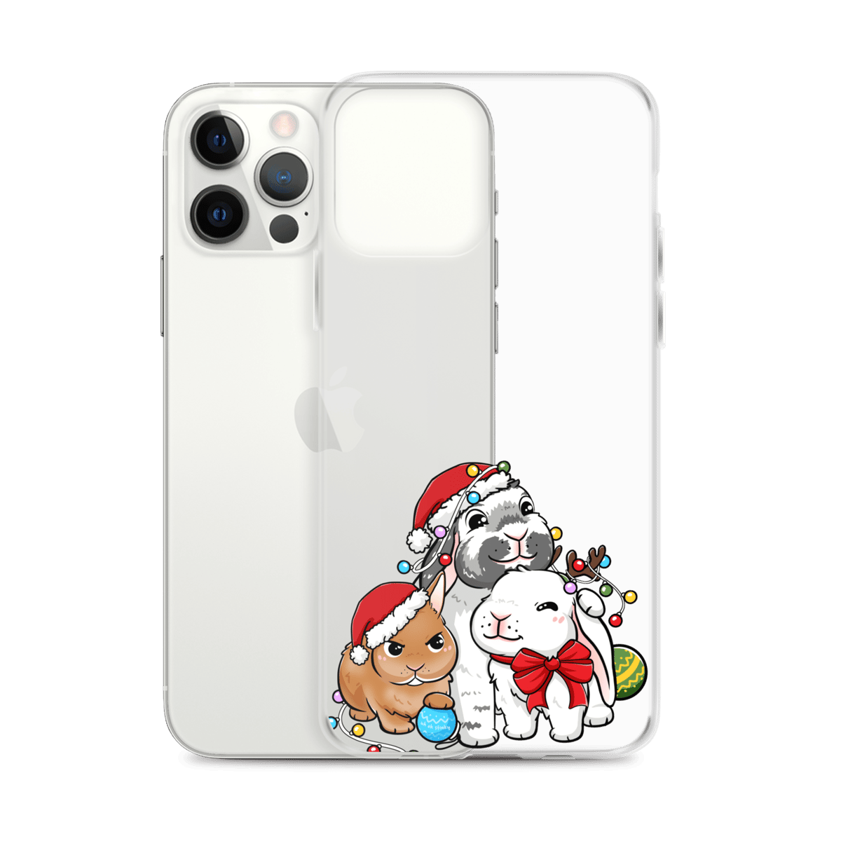 Image of *NEW* Blumollo Santa clear iPhone case - Limited Holiday Edition