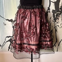 Image 1 of Mauve Lace Overlay Ribbonskirt