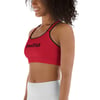 BOSSFITTED Red and Black Sports Bra