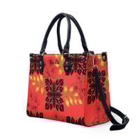 Image 2 of Women's PU Leather Hokuloa (Anthurium) Handbag
