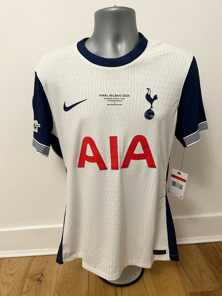 Image of Tottenham Hotspur “VAN DE VEN 37” Vaporknit 2024/25 Home Europa Final Shirt (L)