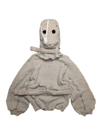 Image 1 of OBI BEIGE KNIT HOOD MASK 