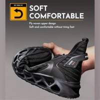 Image 16 of Steel Toe Safety Shoes & Boots | Puncture Proof Work Shoes + 1Pair of 4D Shoe In-Soles