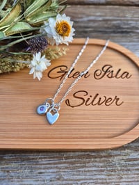 Image 4 of Gemstone and Letter Charms Necklace