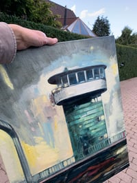 Image 3 of Painting / maleri / "Christianshavn – Malerdrømme og tankestreger – Brotårnet II"