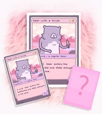 The trading card print and sticker