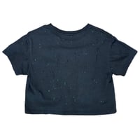 Image 2 of “EXORCIST” Custom Hand Painted  Crop Top SMALL