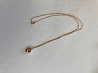 Image 2 of Organic 9ct Y gold pendant on 9ct gold chain