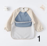 Image 1 of Boys Block Colour Coverall Bib