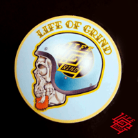 Grind the helmet mag